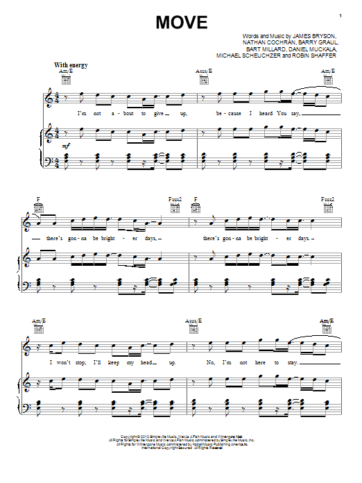 MercyMe Move sheet music notes and chords. Download Printable PDF.