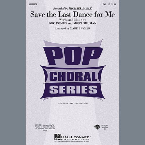 Michael Buble Save The Last Dance For Me (arr. Mark Brymer) Profile Image