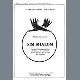 Download or print Michael Isaacson Sim Shalom (Grant Us Peace) Sheet Music Printable PDF 9-page score for Classical / arranged SATB Choir SKU: 451689