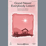 Download or print Michael Barrett Good News! Everybody Listen! Sheet Music Printable PDF 7-page score for Concert / arranged SATB Choir SKU: 154394