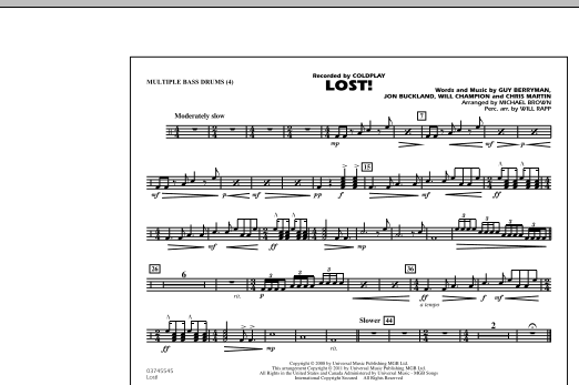 Learn to play Michael Brown Lost! - Multiple Bass Drums sheet music for Marching Band in minutes. Price: 7.8900$ Michael Brown Lost! - Multiple Bass Drums sheet music notes and chords arranged for Marching Band