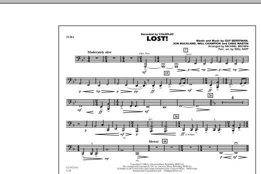 Michael Brown Lost! - Tuba sheet music notes and chords. Download Printable PDF.