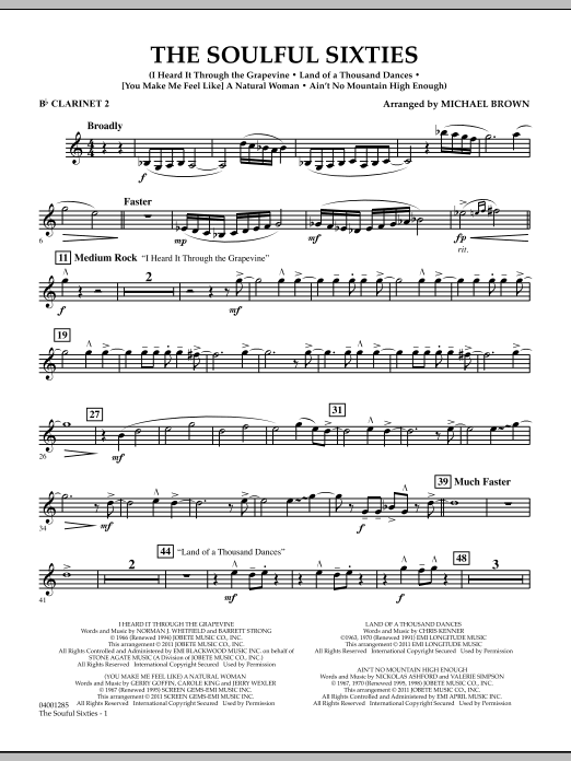Learn to play Michael Brown The Soulful Sixties - Bb Clarinet 2 sheet music for Concert Band in minutes. Price: 7.8900$ Michael Brown The Soulful Sixties - Bb Clarinet 2 sheet music notes and chords arranged for Concert Band