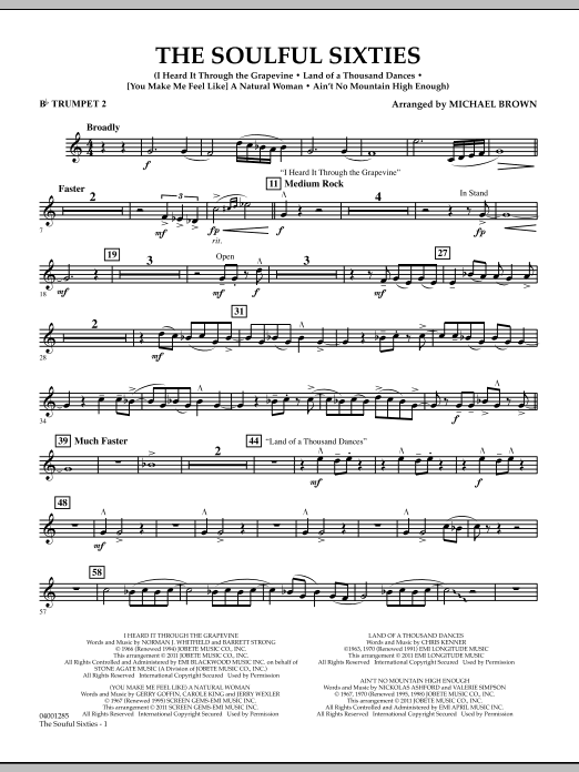 Learn to play Michael Brown The Soulful Sixties - Bb Trumpet 2 sheet music for Concert Band in minutes. Price: 7.8900$ Michael Brown The Soulful Sixties - Bb Trumpet 2 sheet music notes and chords arranged for Concert Band