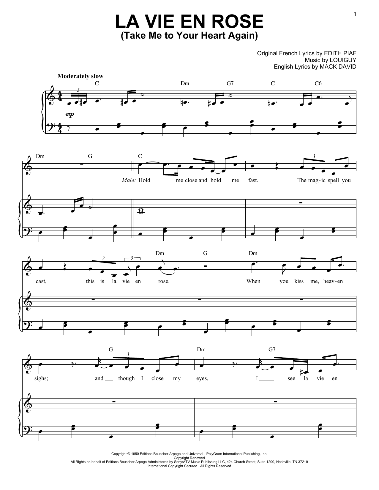 Learn to play Michael Bublé La vie en rose (feat. Cécile McLorin Salvant) sheet music for Piano & Vocal in minutes. Michael Bublé La vie en rose (feat. Cécile McLorin Salvant) sheet music notes and chords. Download Printable PDF.