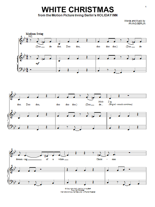 Learn to play Michael Bublé White Christmas sheet music for Easy Piano in minutes. Michael Bublé White Christmas sheet music notes and chords. Download Printable PDF.