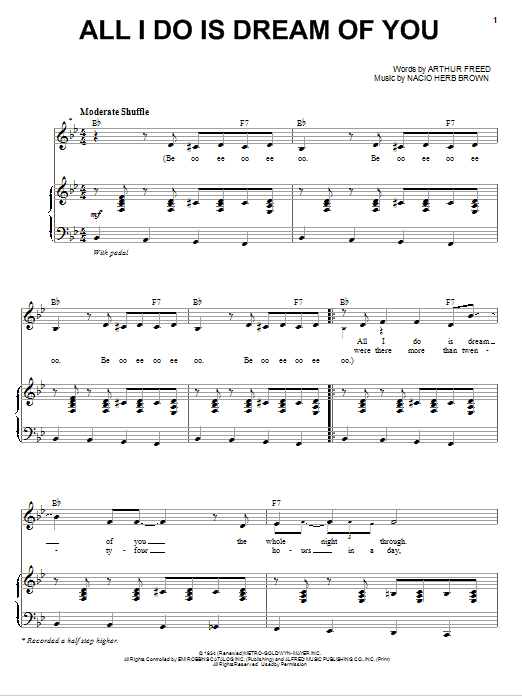 Learn to play Michael Buble All I Do Is Dream Of You sheet music for Piano & Vocal in minutes. Michael Buble All I Do Is Dream Of You sheet music notes and chords. Download Printable PDF.