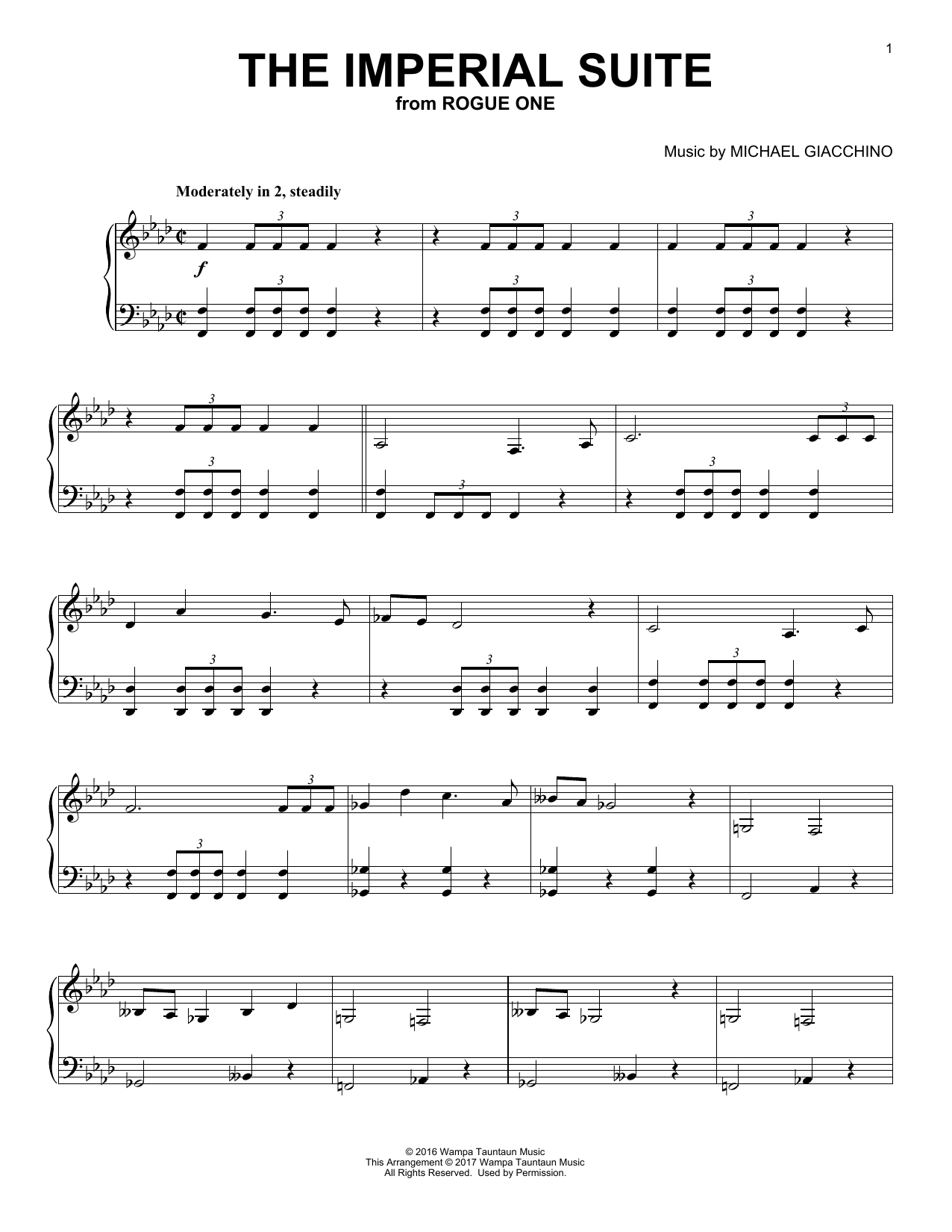 Michael Giacchino The Imperial Suite sheet music notes and chords. Download Printable PDF.