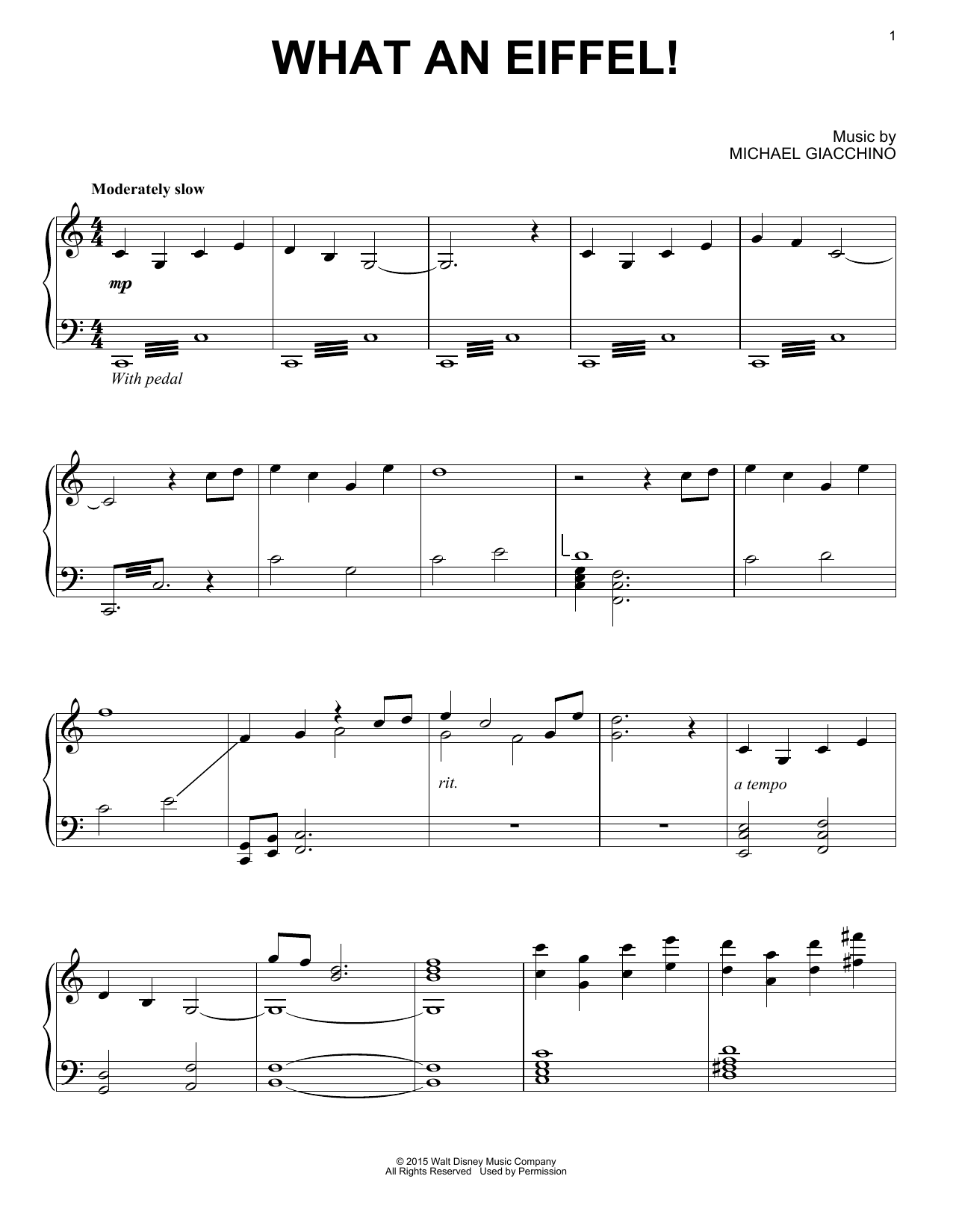 Learn to play Michael Giacchino What An Eiffel! sheet music for Piano Solo in minutes. Michael Giacchino What An Eiffel! sheet music notes and chords