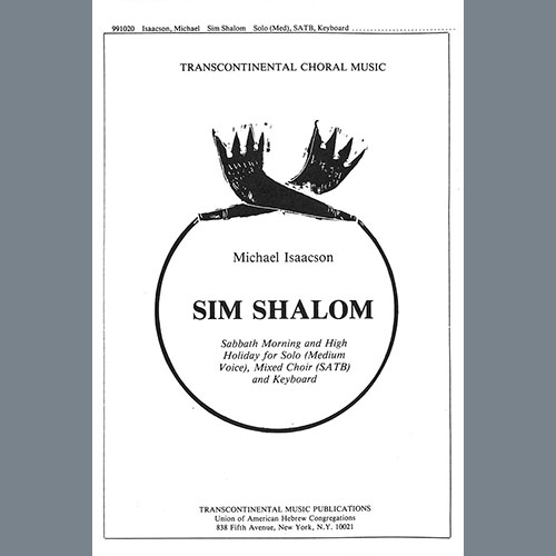 Michael Isaacson Sim Shalom (Grant Us Peace) Profile Image