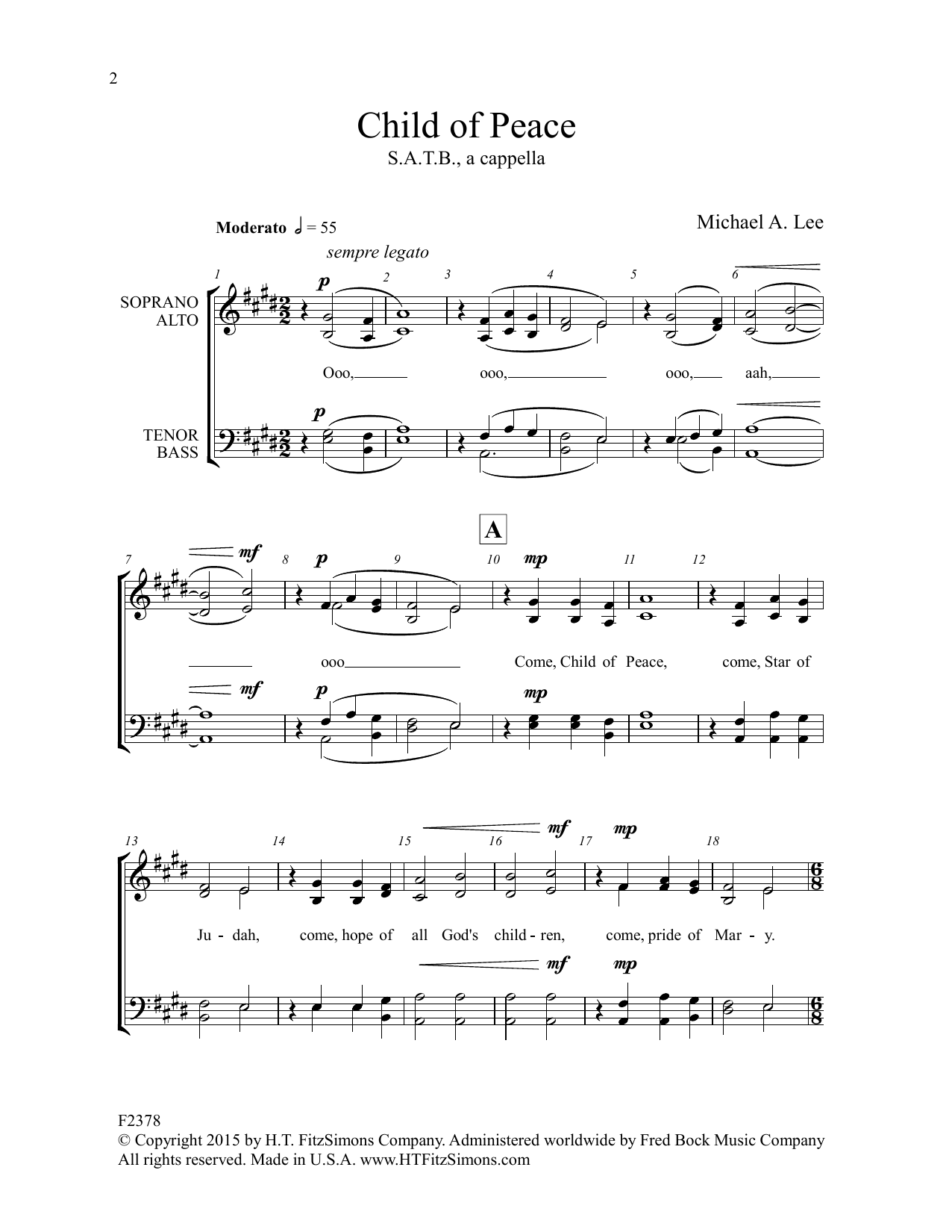 Michael Lee Child Of Peace sheet music notes and chords. Download Printable PDF.