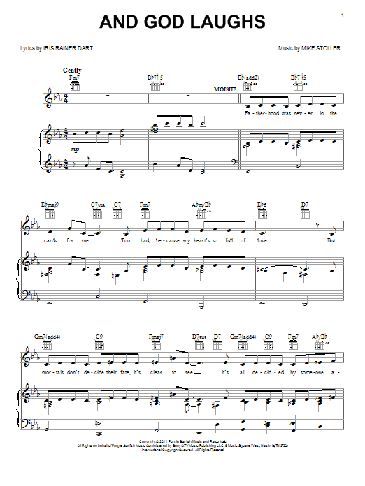 Mike Stoller And God Laughs sheet music notes and chords. Download Printable PDF.