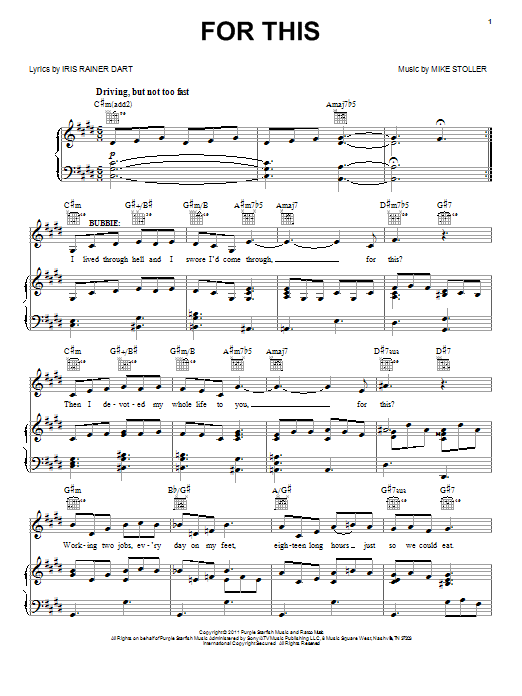 Mike Stoller For This sheet music notes and chords. Download Printable PDF.