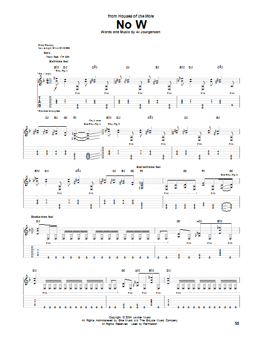 Ministry No W sheet music notes and chords. Download Printable PDF.