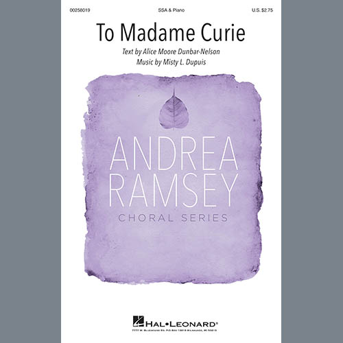 Misty L. Dupuis Download Printable PDF Score Easily Download Misty L. Dupuis Printable PDF piano music notes, guitar tabs for SSA Choir. Transpose or transcribe this score in no time - Learn how to play song progression.