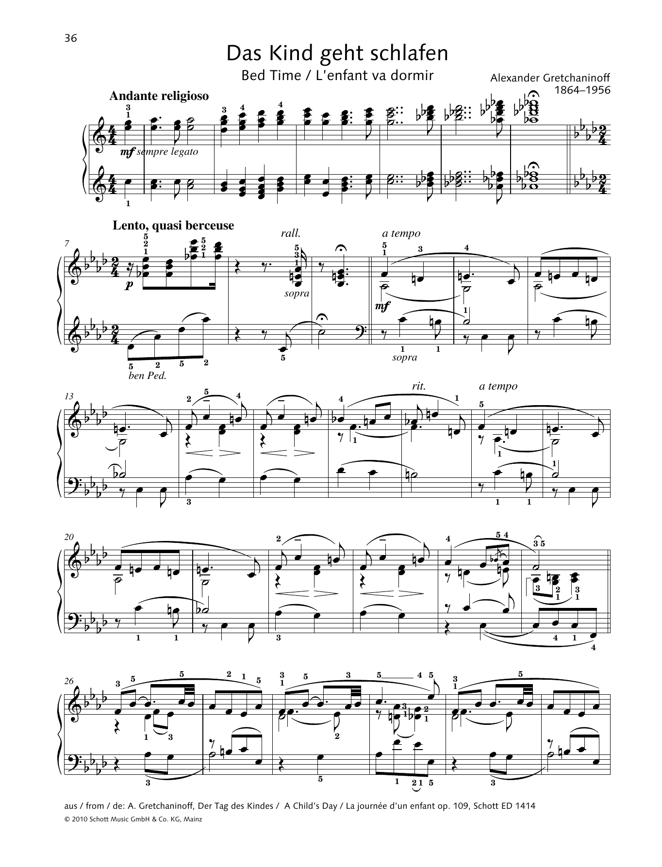 Monika Twelsiek Bed Time sheet music notes and chords. Download Printable PDF.