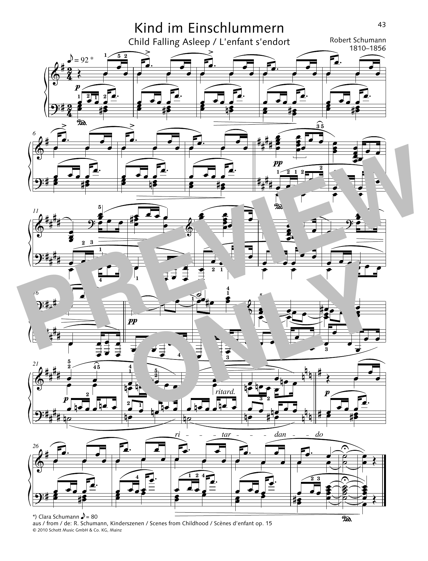 Monika Twelsiek Child Falling Asleep sheet music notes and chords. Download Printable PDF.