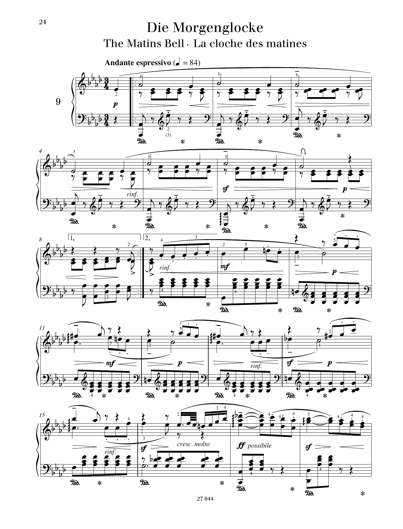Learn to play Monika Twelsiek The Matins Bell sheet music for Piano Solo in minutes. Price: 6.9900$ Monika Twelsiek The Matins Bell sheet music notes and chords arranged for Piano Solo