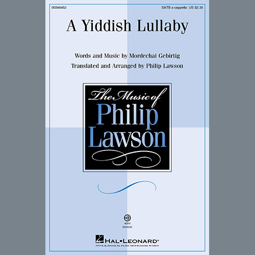 Mordechai Gebirtig A Yiddish Lullaby (arr. Philip Lawson) Profile Image
