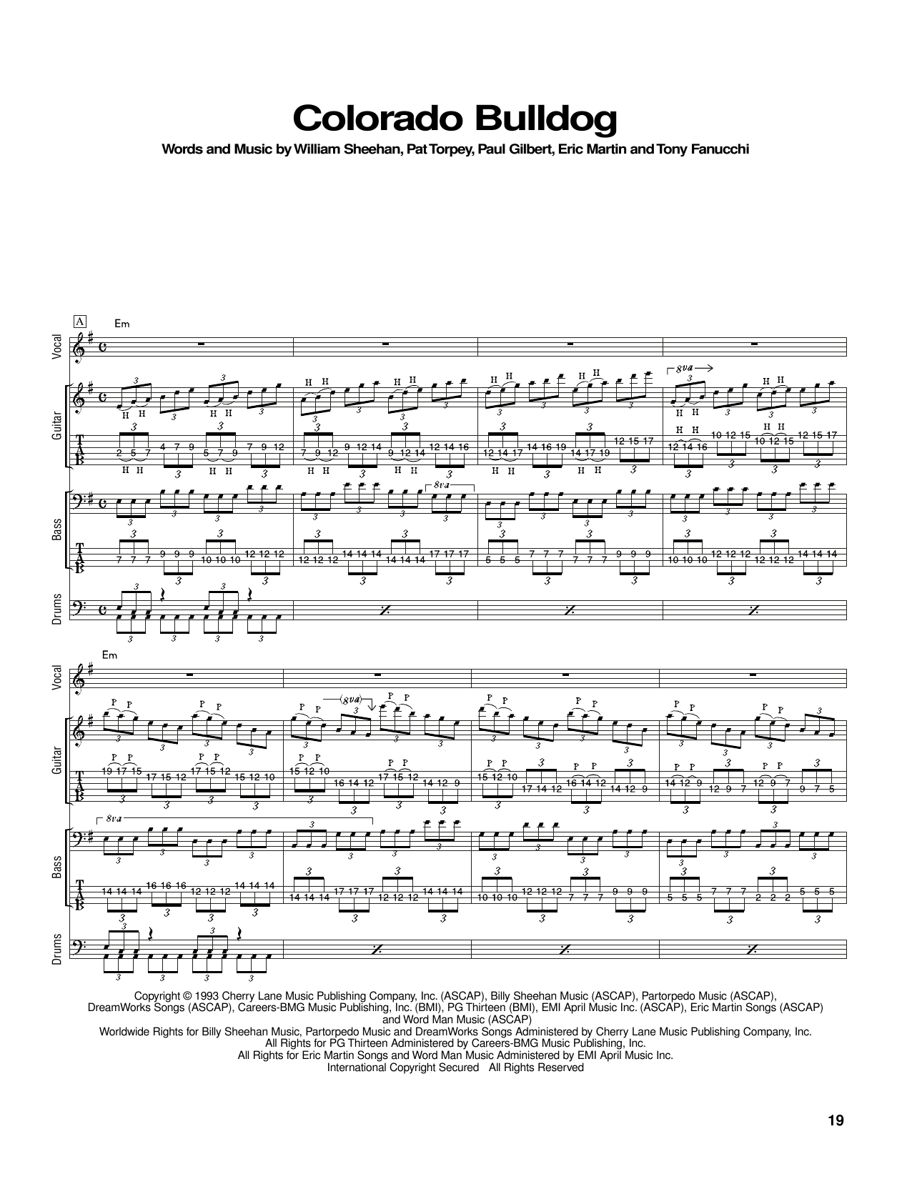 Mr Big Colorado Bulldog Sheet Music Pdf Notes Chords Rock Score Bass Guitar Tab Download Printable Sku Mr Big Colorado Bulldog Sheet Music Pdf Notes Chords Rock Score Bass Guitar Tab Download Printable Sku
