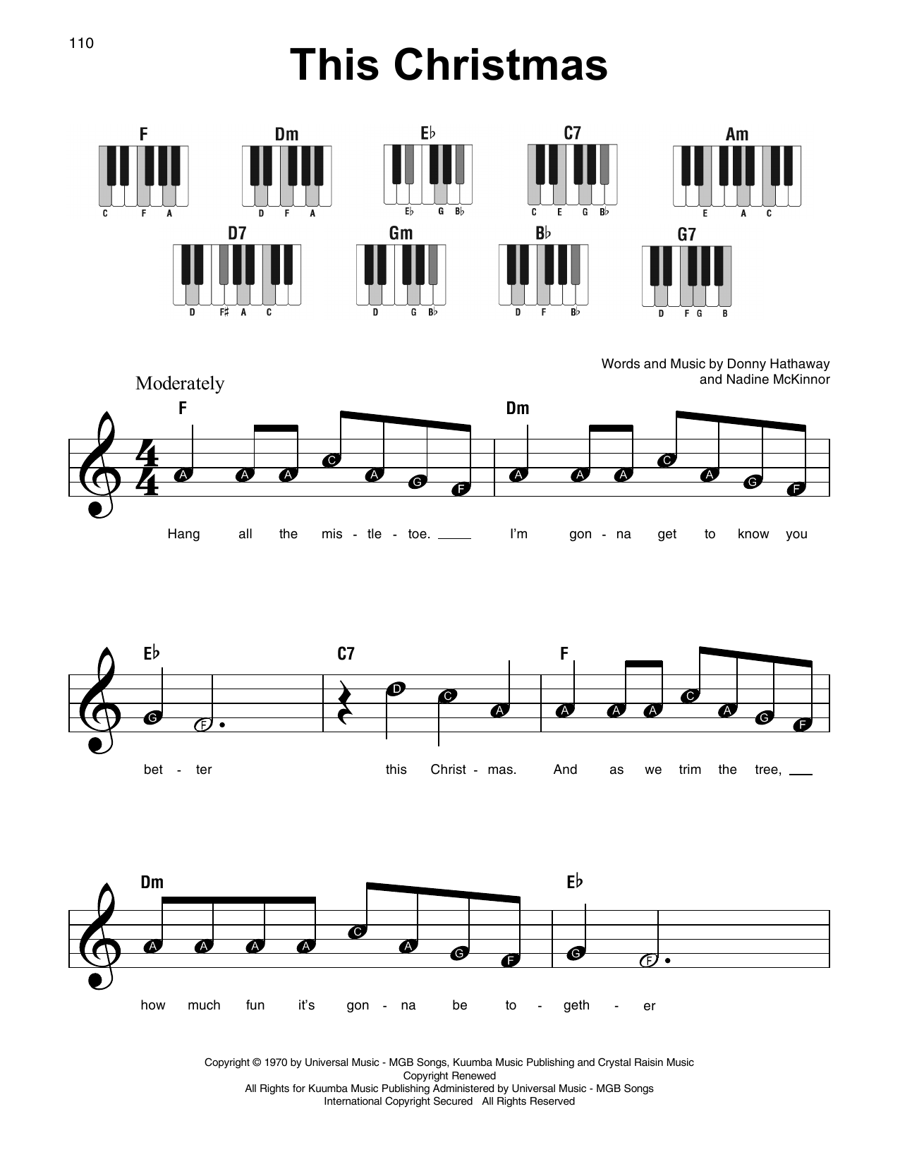 Nadine McKinnor This Christmas sheet music notes and chords. Download Printable PDF.