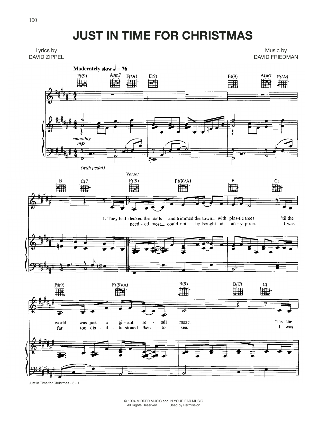Nancy Lamott "Just In Time For Christmas" Sheet Music PDF Notes, Chords Download, Free Preview