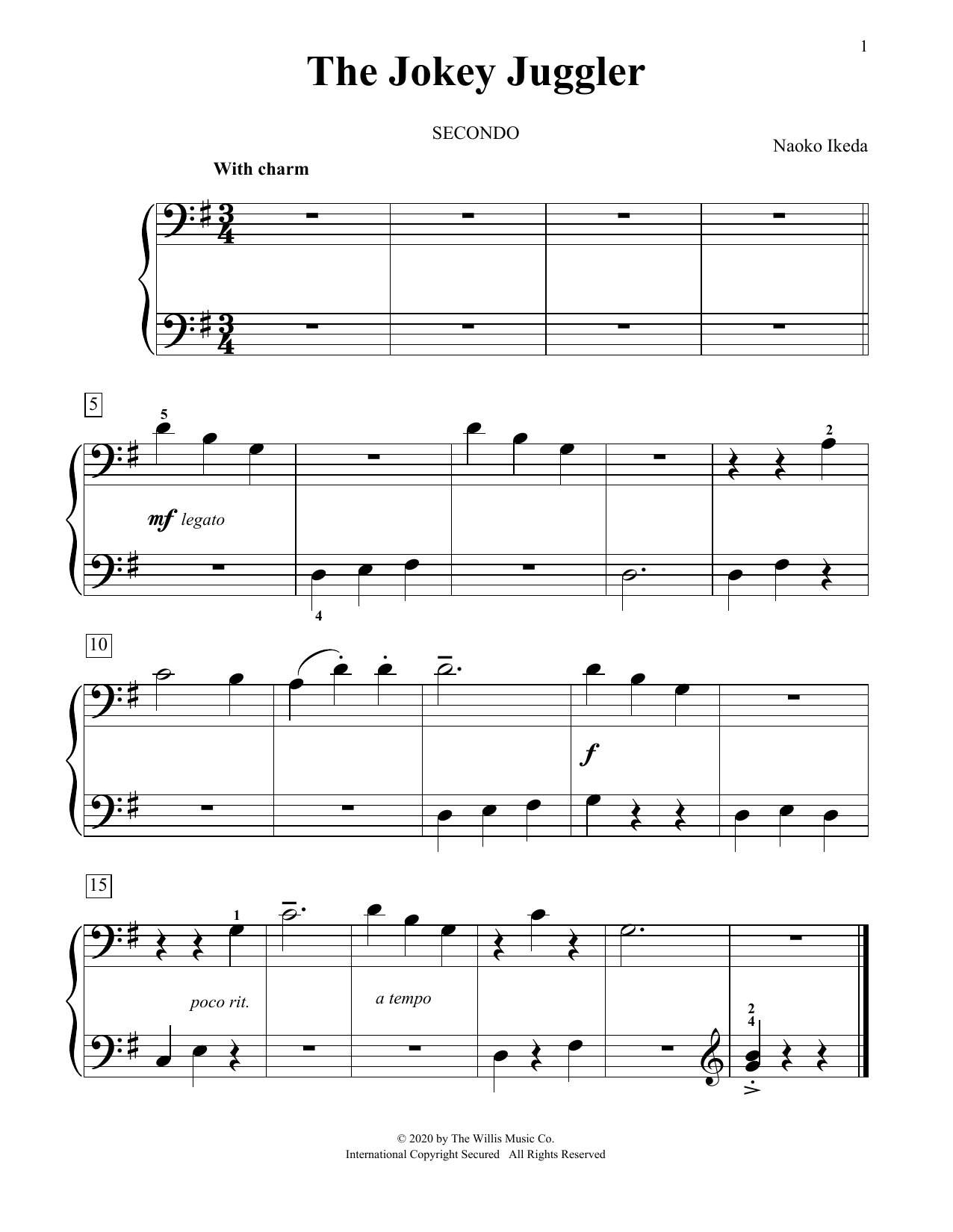 Naoko Ikeda The Jokey Juggler sheet music notes and chords. Download Printable PDF.