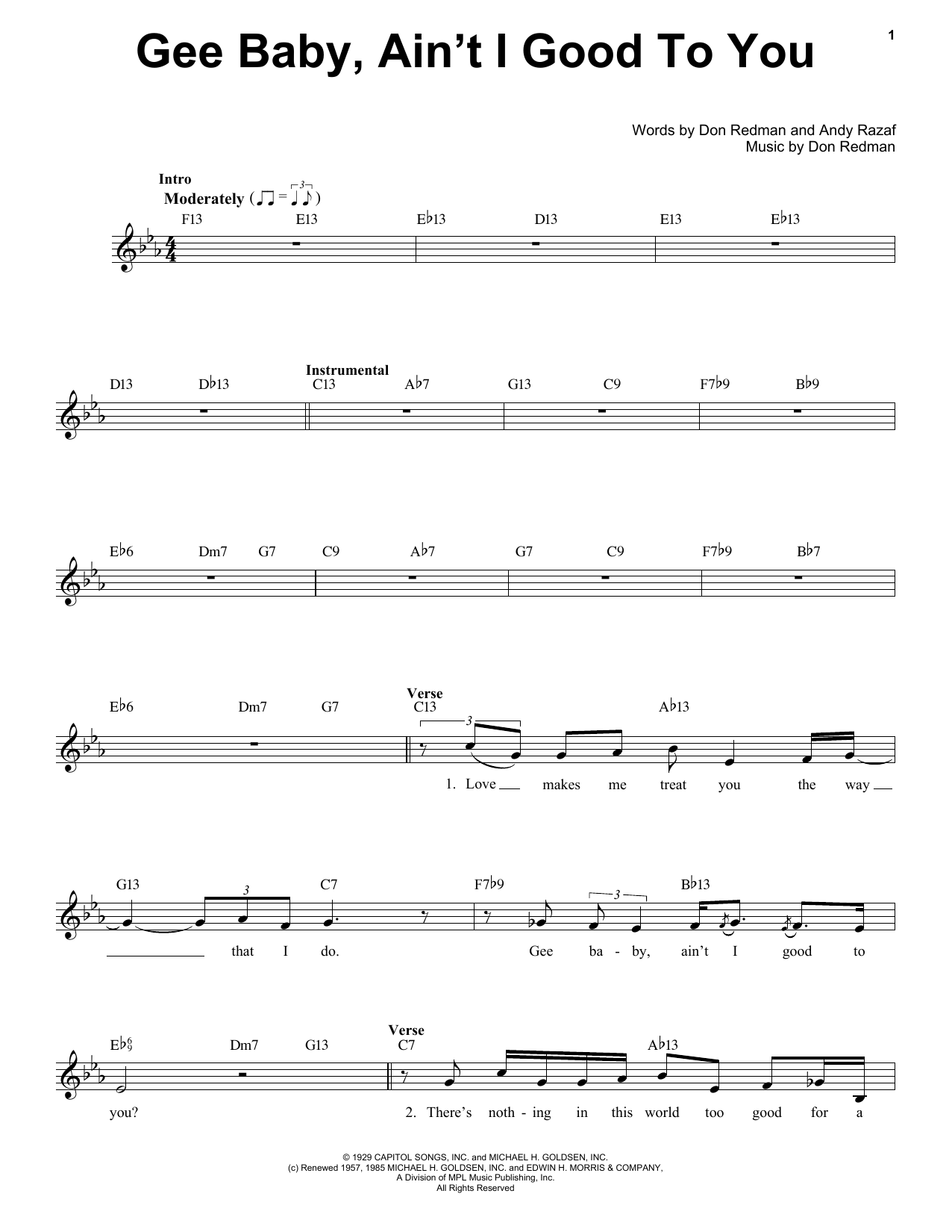 Learn to play Nat King Cole Gee Baby, Ain't I Good To You sheet music for Pro Vocal in minutes. Price: 6.9900$ Nat King Cole Gee Baby, Ain't I Good To You sheet music notes and chords arranged for Pro Vocal