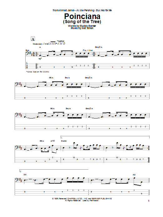 Learn to play Nat Simon Poinciana (Song Of The Tree) sheet music for Easy Lead Sheet / Fake Book in minutes. Price: 5.9900$ Nat Simon Poinciana (Song Of The Tree) sheet music notes and chords arranged for Easy Lead Sheet / Fake Book