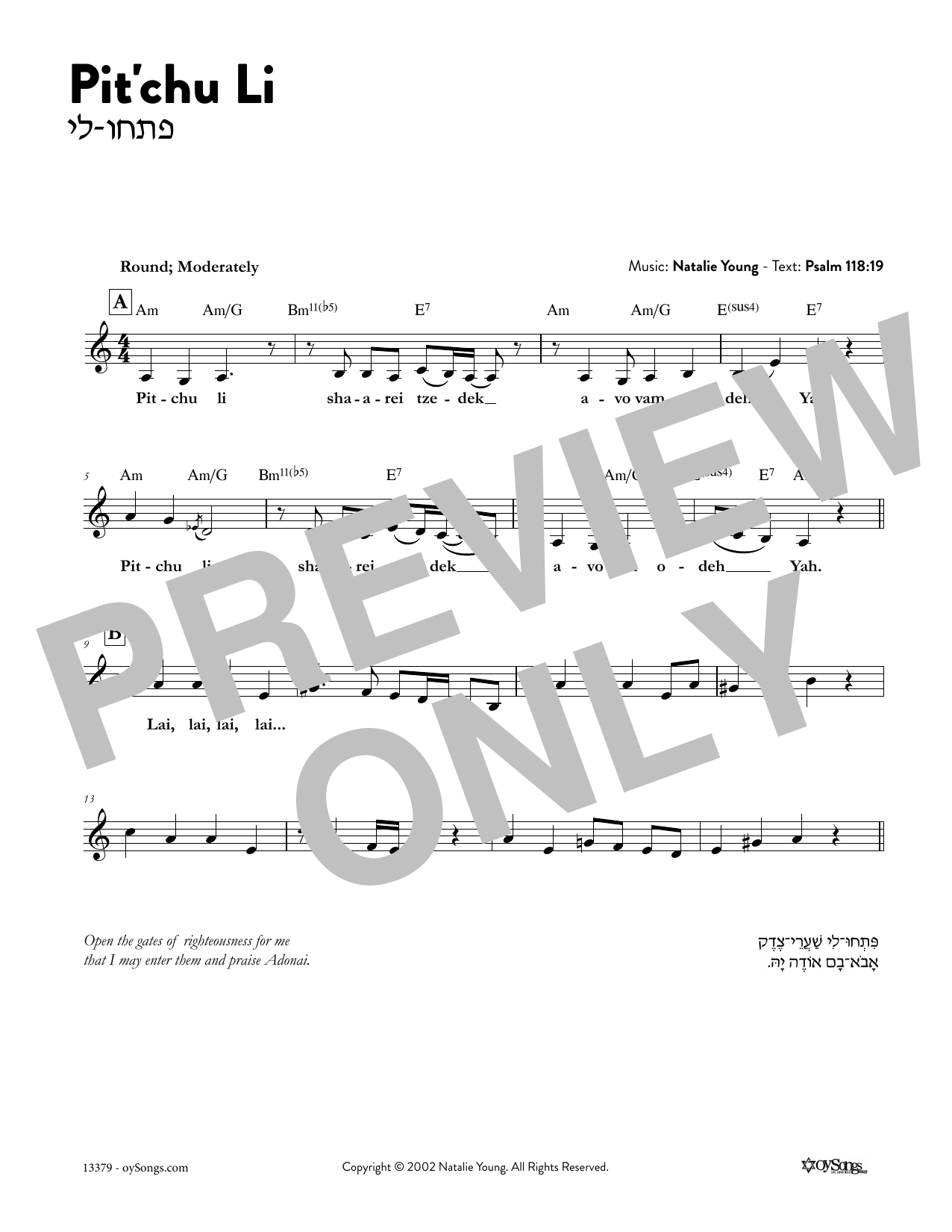 Natalie Young Pitchu Li sheet music notes and chords. Download Printable PDF.