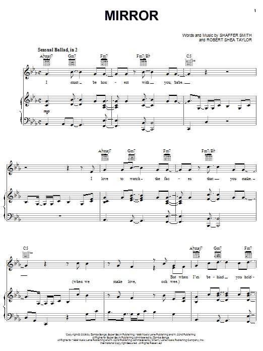 Ne-Yo Mirror sheet music notes and chords. Download Printable PDF.