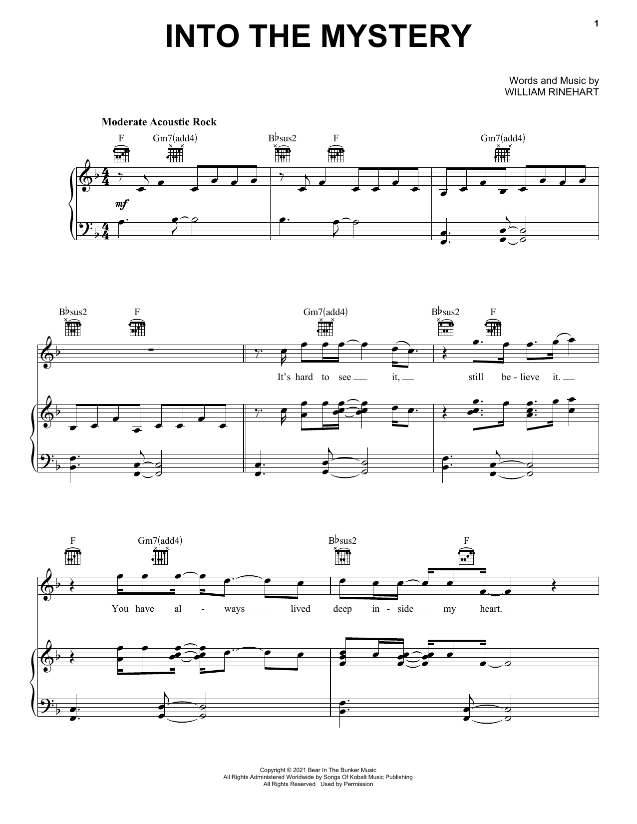 NEEDTOBREATHE Into The Mystery sheet music notes and chords. Download Printable PDF.