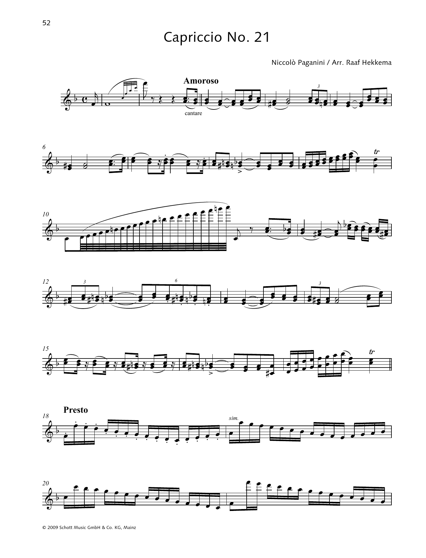 Learn to play Niccolo Paganini Capriccio No. 21 sheet music for Woodwind Solo in minutes. Price: 3.9900$ Niccolo Paganini Capriccio No. 21 sheet music notes and chords arranged for Woodwind Solo