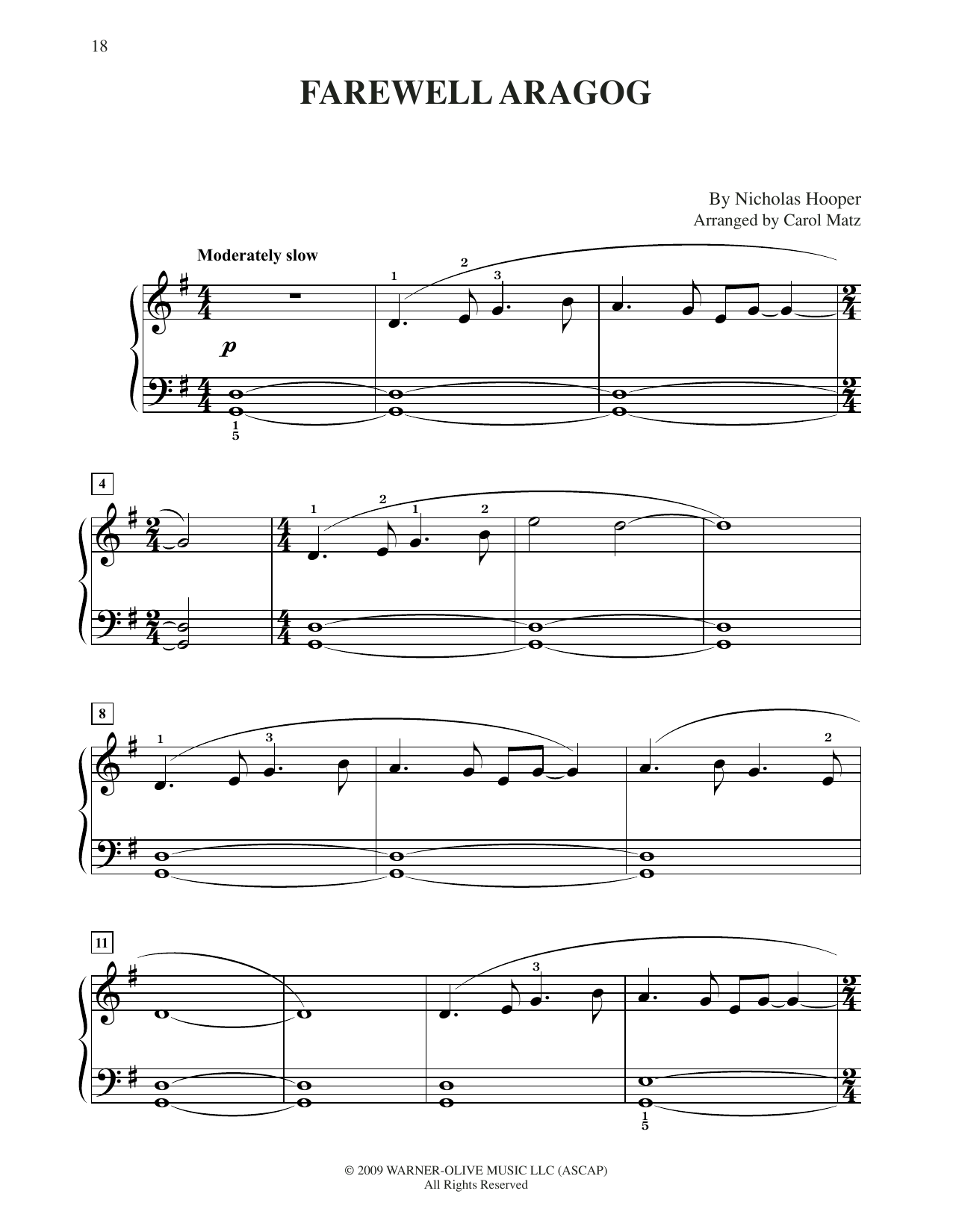 Learn to play Nicholas Hooper Farewell Aragog (from Harry Potter) (arr. Carol Matz) sheet music for Big Note Piano in minutes. Price: 6.9900$ Nicholas Hooper Farewell Aragog (from Harry Potter) (arr. Carol Matz) sheet music notes and chords arranged for Big Note Piano