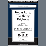Download or print Nick Strimple God is Love, His Mercy Brightens Sheet Music Printable PDF 5-page score for Concert / arranged SATB Choir SKU: 1200042