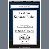 Download or print Nick Strimple Leshoni Konanta Elohai Sheet Music Printable PDF 15-page score for Concert / arranged SATB Choir SKU: 1200039