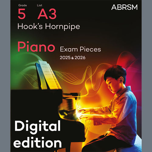 Nikki Iles Hook's Hornpipe (Grade 5, list A3, from the ABRSM Piano Syllabus 2025 & 2026) Profile Image