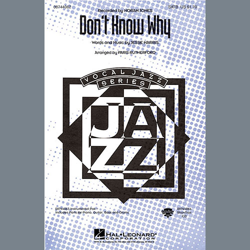 Don't Know Why (arr. Paris Rutherford) cover image