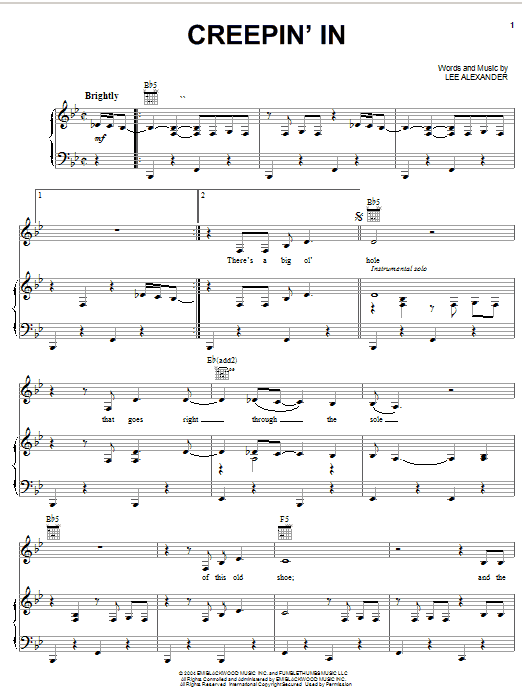 Norah Jones Creepin' In sheet music notes and chords. Download Printable PDF.