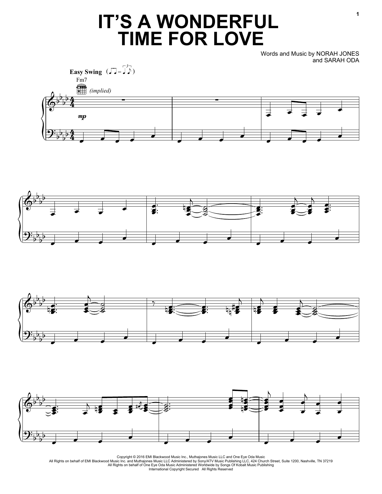 Learn to play Norah Jones It's A Wonderful Time For Love sheet music for Piano, Vocal & Guitar Chords (Right-Hand Melody) in minutes. Price: 7.8900$ Norah Jones It's A Wonderful Time For Love sheet music notes and chords arranged for Piano, Vocal & Guitar Chords (Right-Hand Melody)