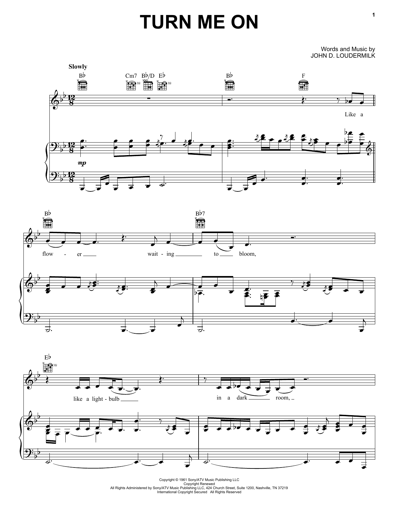 Norah Jones Turn Me On sheet music notes and chords. Download Printable PDF.