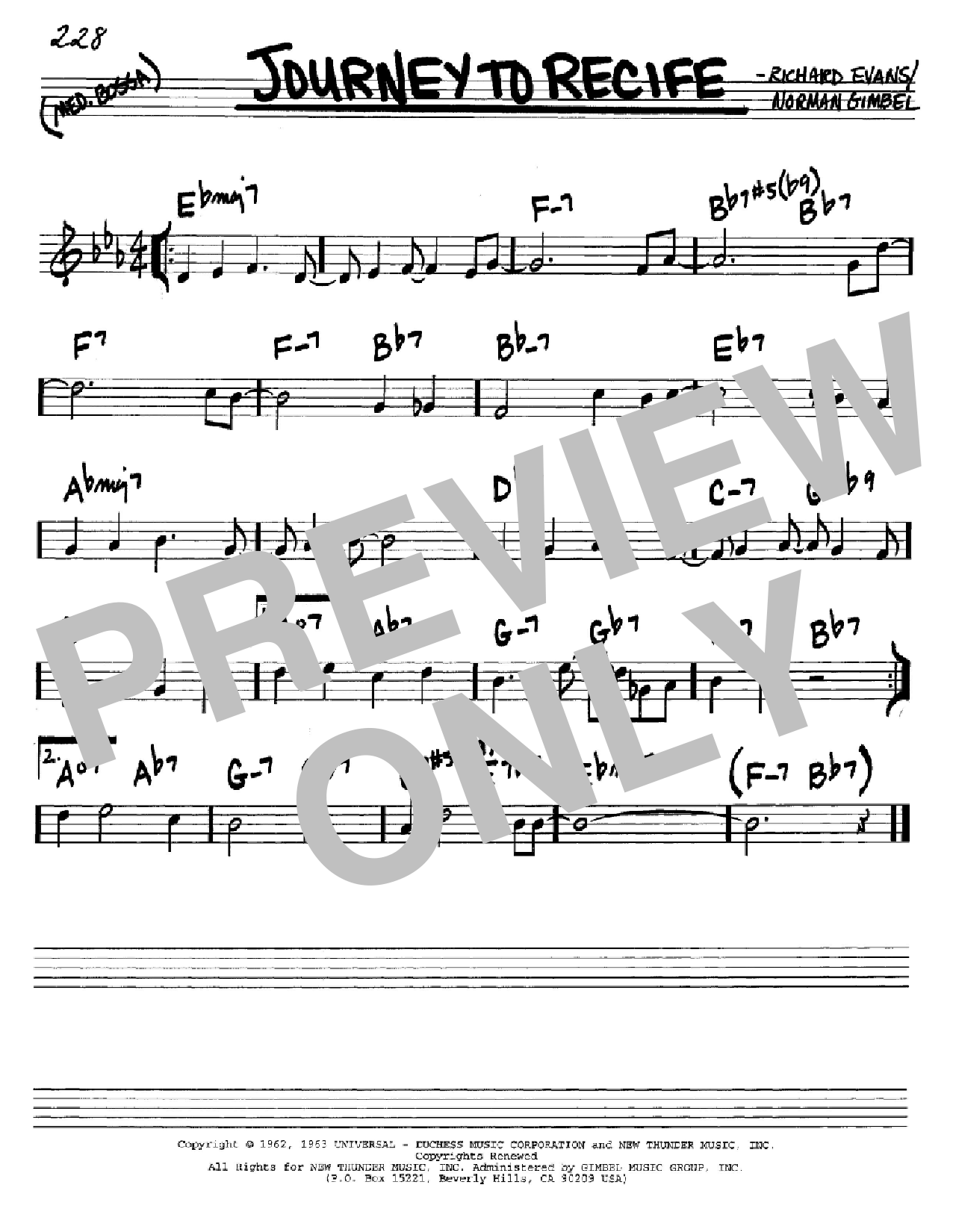 Learn to play Norman Gimbel Journey To Recife sheet music for Real Book – Melody & Chords – Bass Clef Instruments in minutes. Norman Gimbel Journey To Recife sheet music notes and chords