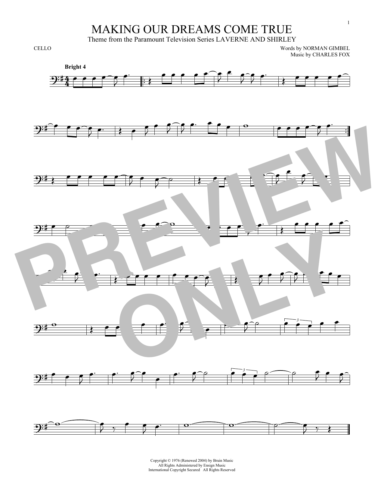 Learn to play Norman Gimbel & Charles Fox Making Our Dreams Come True sheet music for Clarinet Solo in minutes. Price: 6.9900$ Norman Gimbel & Charles Fox Making Our Dreams Come True sheet music notes and chords arranged for Clarinet Solo
