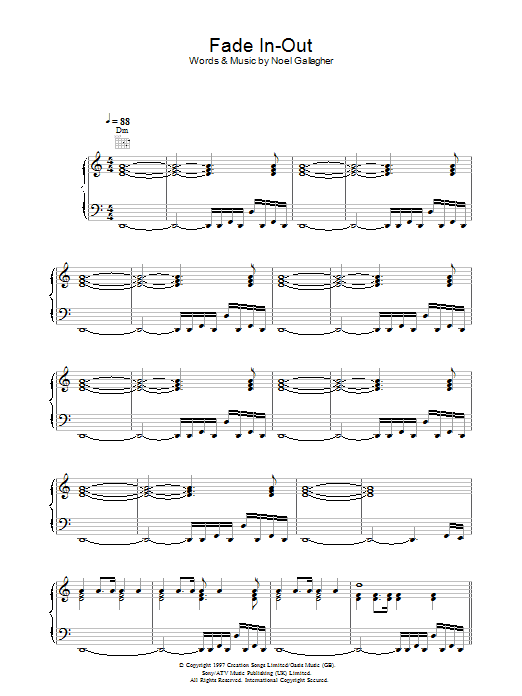 Learn to play Oasis Fade In-Out sheet music for Guitar Tab in minutes. Oasis Fade In-Out sheet music notes and chords. Download Printable PDF.