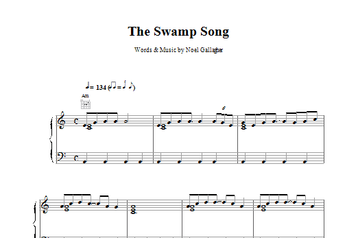 Learn to play Oasis The Swamp Song (alternative version) sheet music for Piano, Vocal & Guitar (Right-Hand Melody) in minutes. Oasis The Swamp Song (alternative version) sheet music notes and chords. Download Printable PDF.