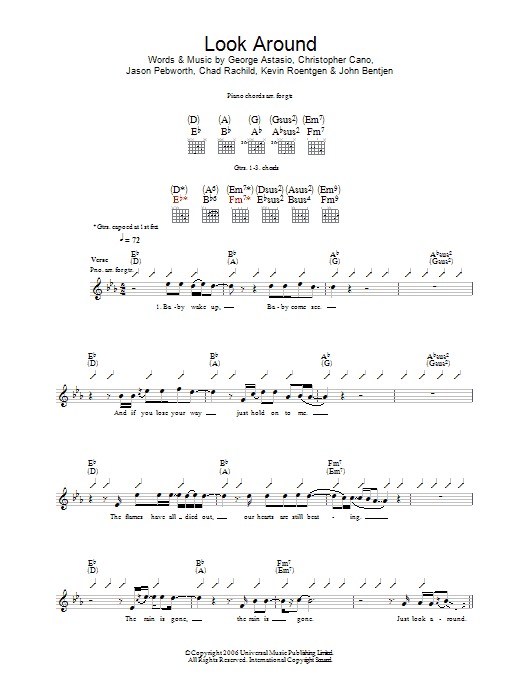 Orson Look Around sheet music notes and chords. Download Printable PDF.