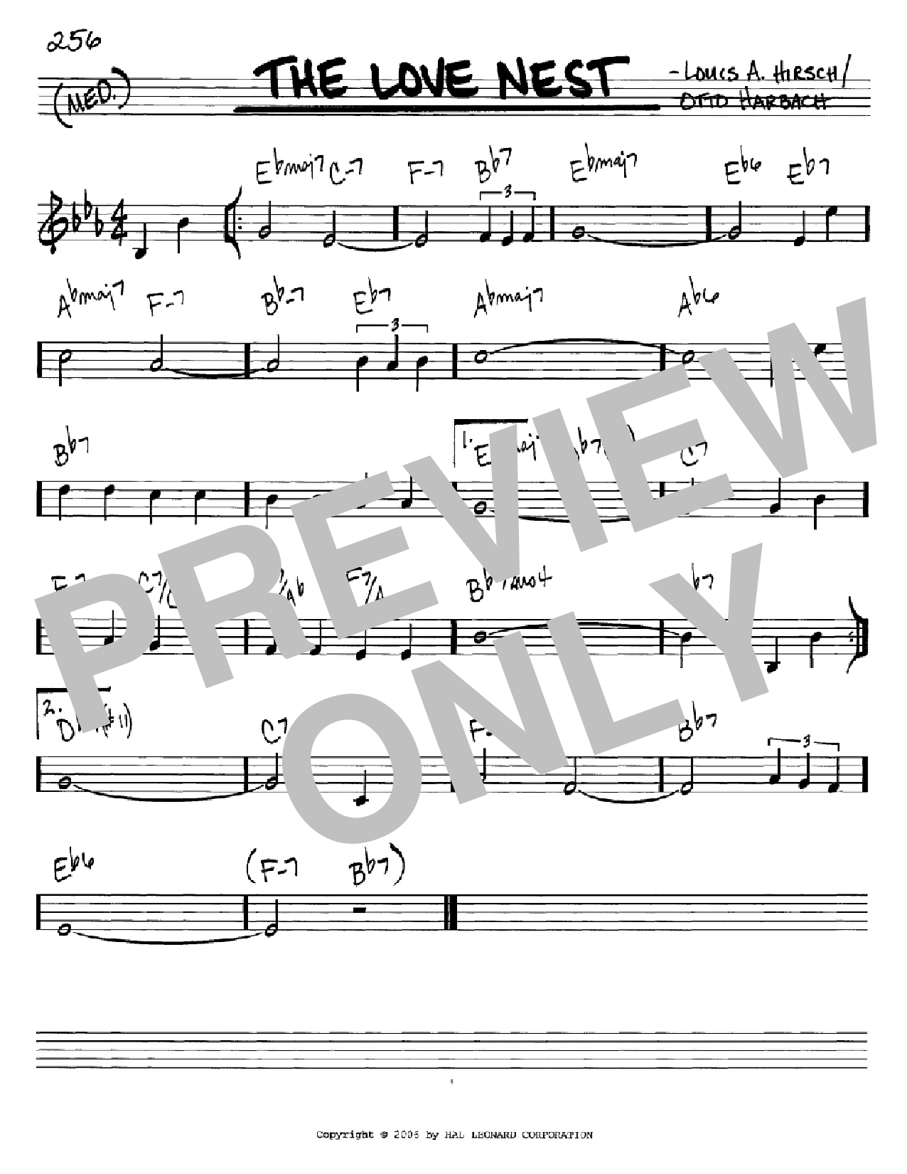 Otto Harbach The Love Nest sheet music notes and chords. Download Printable PDF.