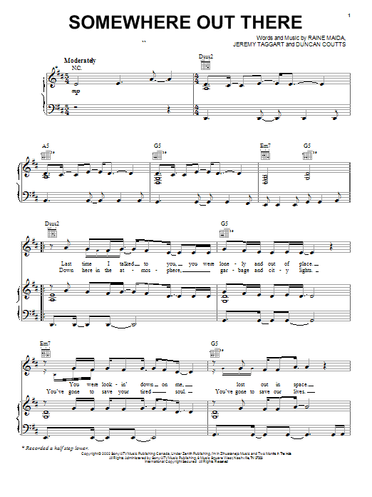 Our Lady Peace Somewhere Out There Sheet Music Pdf Notes Chords Rock Score Guitar Tab Download Printable Sku 24030 Smarturl.it/ourladypeaceofficial follow our lady peace website: our lady peace somewhere out there sheet music notes chords download printable guitar tab pdf score sku 24030