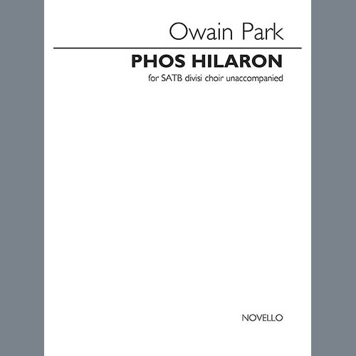 Owain Park The Song Of The Light (from Phos Hilaron) Profile Image