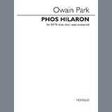Download or print Owain Park The Song Of The Light (from Phos Hilaron) Sheet Music Printable PDF 2-page score for Concert / arranged SATB Choir SKU: 793789